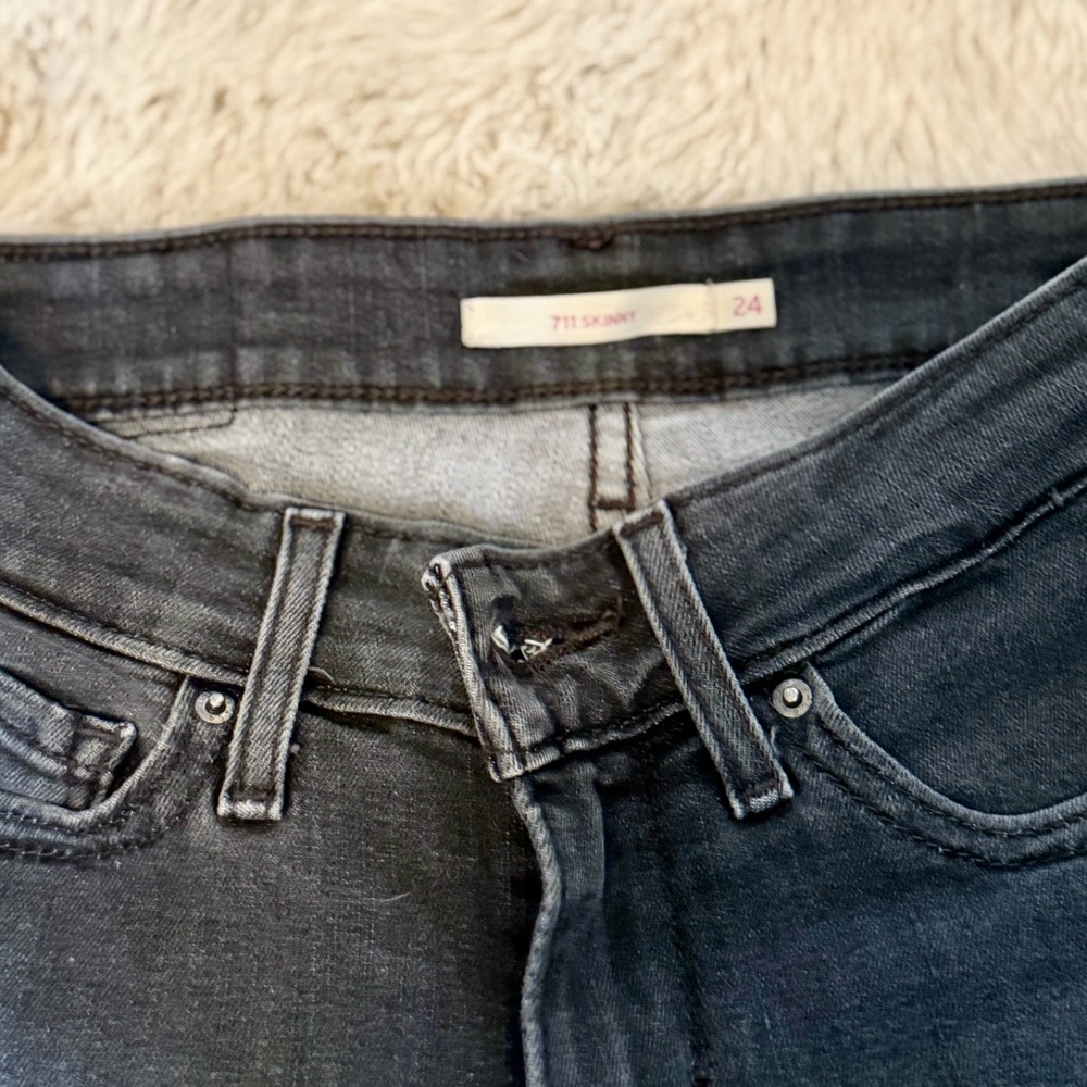 Levi's Dark Gray Skinny Jeans